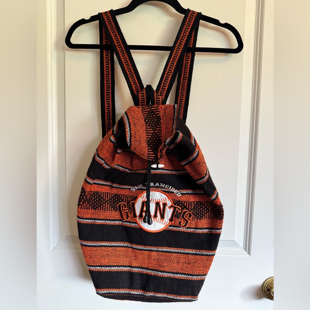 SF Giants Backpack. Boho Baja Style. Medium-Large